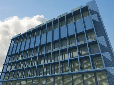 Blue Brick Building 47 3D model