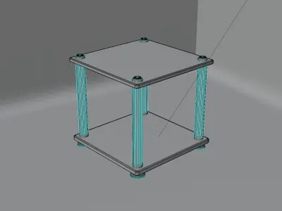 Vintage Table 3D model