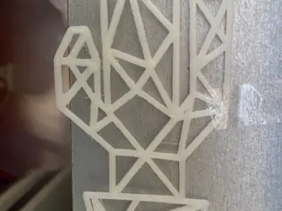 cactus hamsa hand window decal 3D model