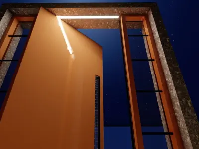 SAFRA GATE 1 Low-poly 3D model