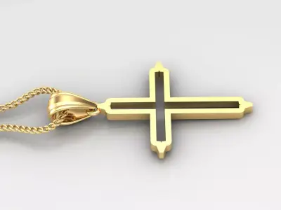 Cross Light Gold 4CP022 3DM STL 3D model