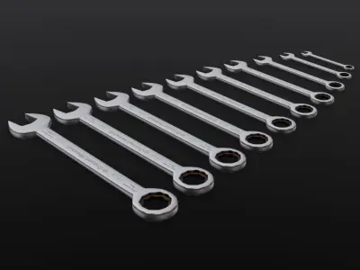 Tools Pack 3D Model Low-poly 3D model