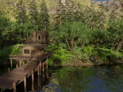 Jungle Scene 3D model