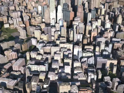 City 10 Low-poly 3D model