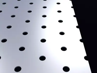 Perforated panel with 6 percent opening 25O92 3D model