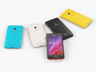 Asus ZenFone 4 A450CG Low-poly 3D model