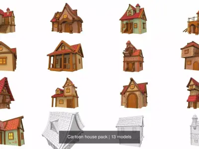 Cartoon house pack