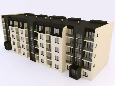 modern Townhouse 3D model