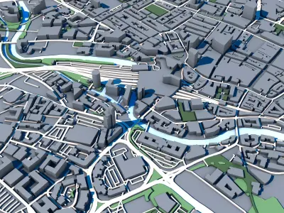 City Central Leeds Building Office Architecture Wellington  3D model