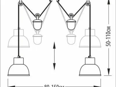 Pendant Double Counterweight SKU 2362 Free 3D model