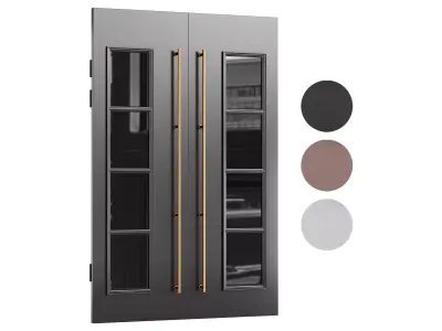 Modern entrance door03 3D model