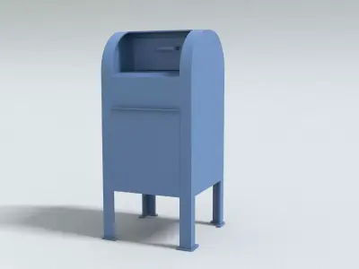laos Mail Box 3D model
