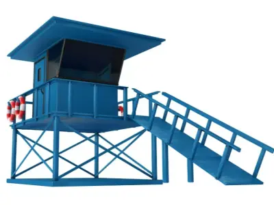 Lifeguard Station 3D model