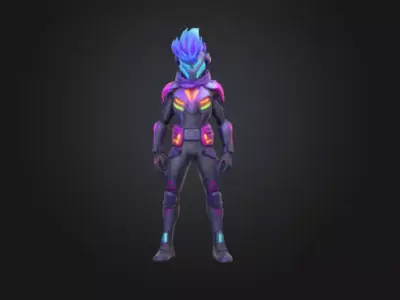 Cyber Ninja Modern 3D print model