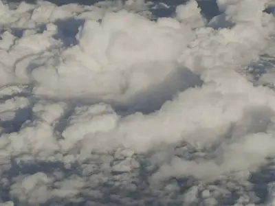 9 High-Quality 3D Cumulus Cloud VDBs 3D model