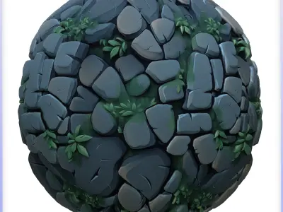 Stylized Stone Floor Seamless Texture Texture 13