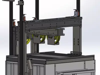 Elevator center opening doors - Elevator Full CAD Design 3D model