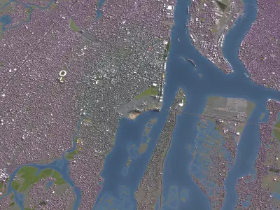 Kochi - 3D City Model Low-poly 3D model