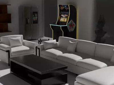 Private Out building Concept Low-poly 3D model