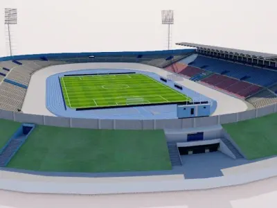 Independence Park - Kingston - Jamaica 3D model