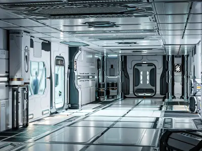 26 SciFi Props - GameReady Low-poly 3D model Low-poly 3D model