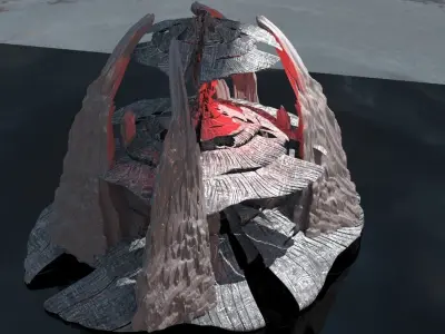 Dark Shroom Tower  3D model