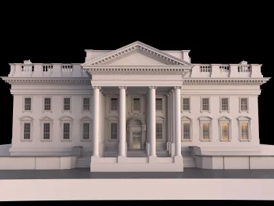 usa white house 3D model