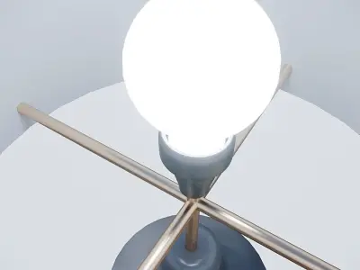 Modern Lamp Porcelain Body Corona Low-poly 3D model