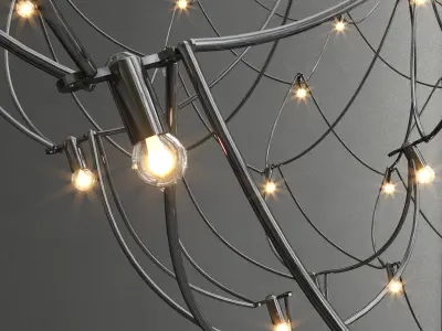 Baxter q2 suspension chandelier 3D model