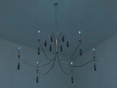 Chandelier 3D model 19