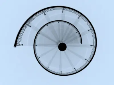 Spiral Stairs 3D model