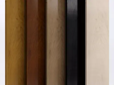 Aspen wood with 5 materials Texture