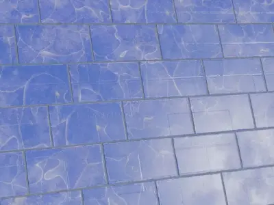 Luxury High-Gloss Lapis Lazuli Stone Tiles PBR Seamless Texture