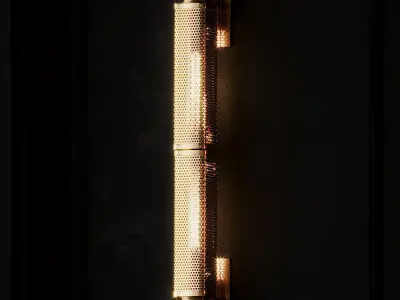 Oxon Hill 1-Light Armed Wall Sconce by Brayden Studio 3D model