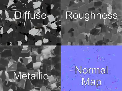 PhantomRay 88 Black-Chrome Aircraft model pack Low-poly 3D model