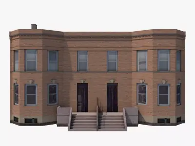Chicago House Low-poly 3D model