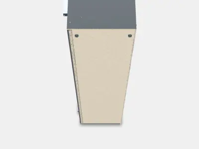 PAX Add-on corner unit with 4 shelves 5 Low-poly 3D model