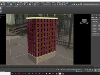 Building 01 Low-poly 3D model
