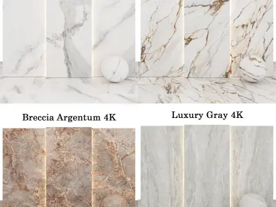 Marble 37 - Calacatta-Stain Old- Breccia Argentum Texture