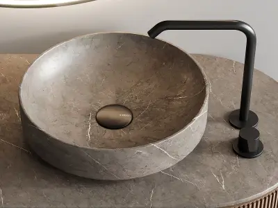 Inbani Grate Vanity Unit Set 10 3D model