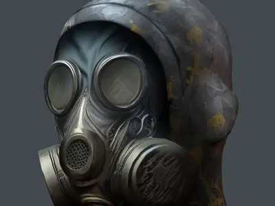 Helmet 3d model military combat Military scifi helmet  Low-poly 3D model