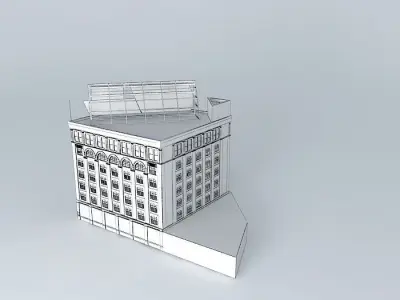 Texas School Book Depository as in 1963 Free 3D model