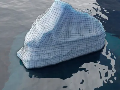 Iceberg pack  Low-poly 3D model