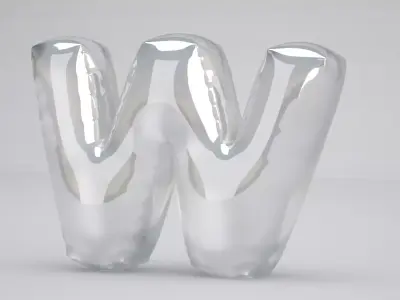 W Balloon Transparent 3D model