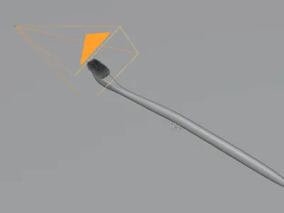 Toothbrush Low-poly 3D model