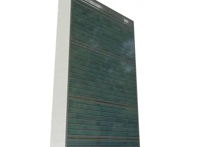 United Nation Headquarter Main Building Low-poly 3D model