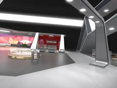 3D Showroom Level Kit Vol 6 Low-poly 3D model