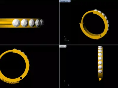 Ear Rings - Bali  Free 3D print model