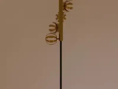 Unique flow lamp 3D model