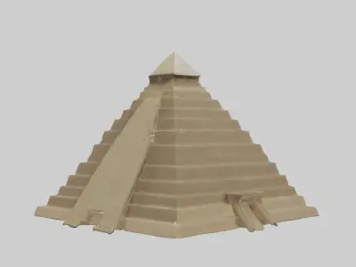 Pyramid Model Low-poly 3D model